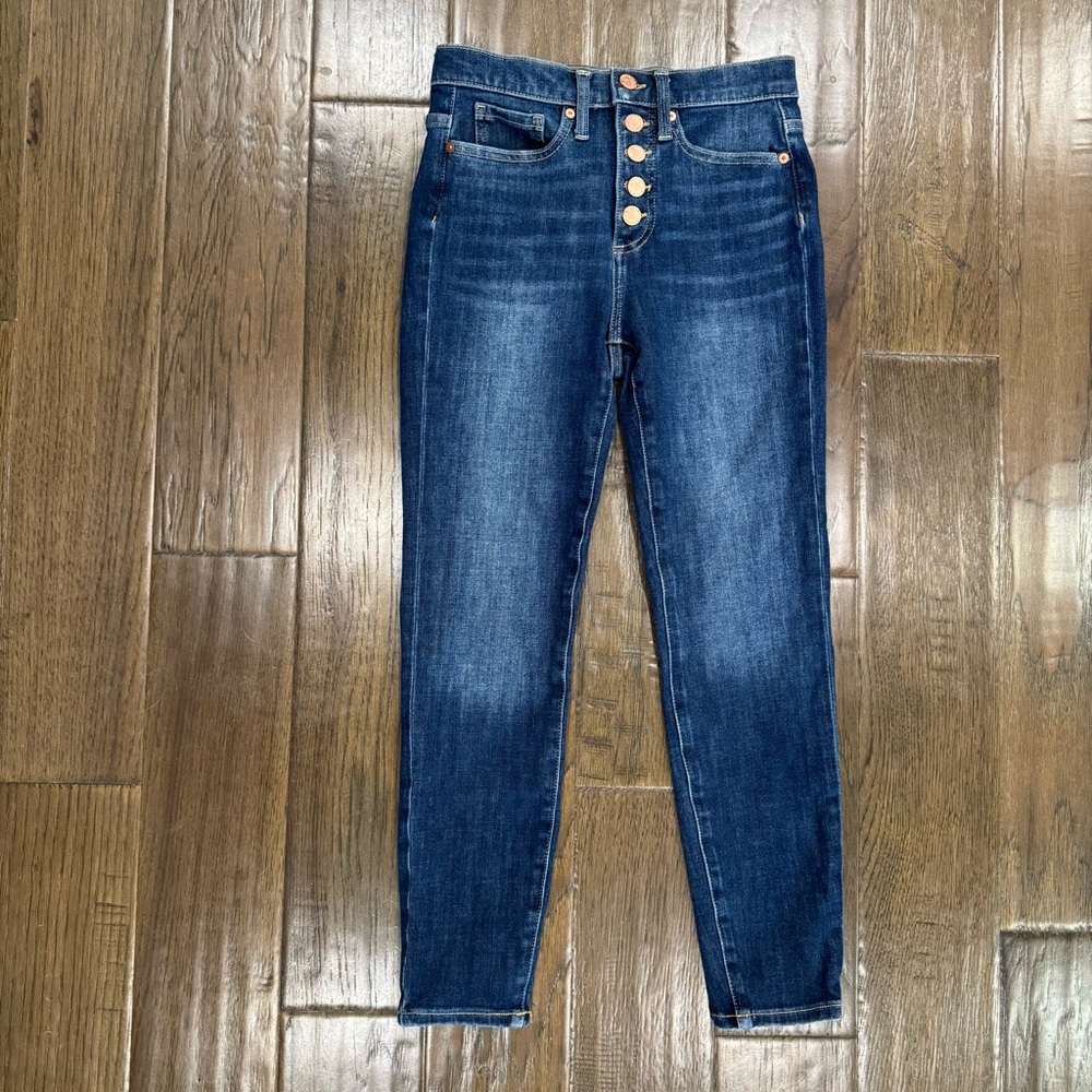 Banana Republic Blue High Rise Jeans with Tapered Legs